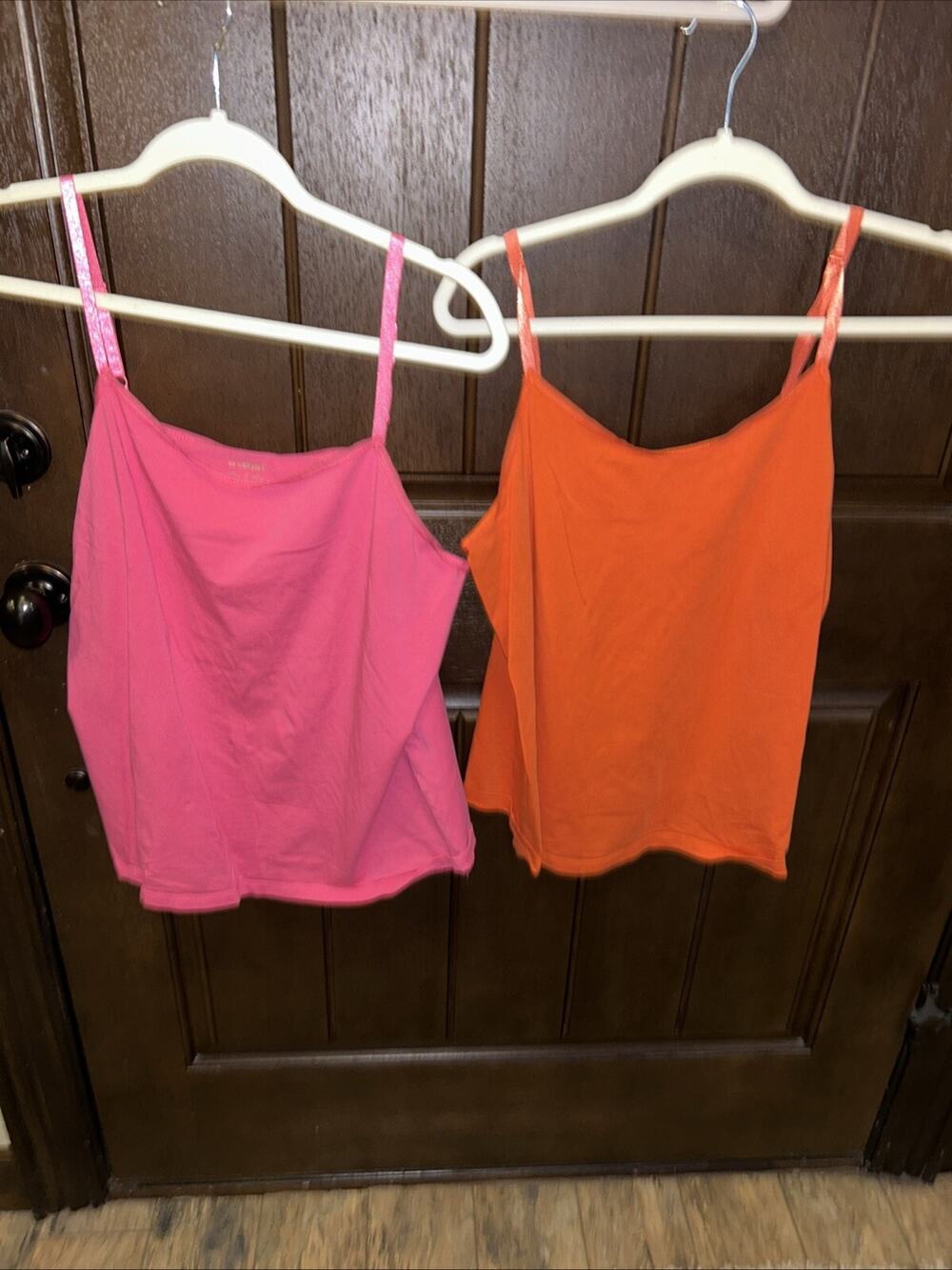 Lot Of 2 Lane Bryant And Cato Orange Pink Cami Sz 14/16
